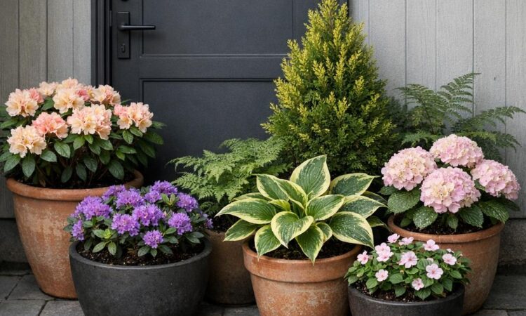 Skyggeplanter i krukker