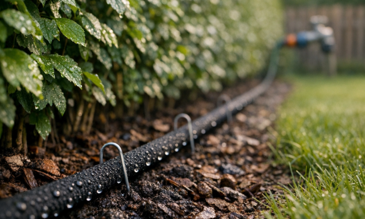 Drypslange til hæk: sådan får du sund vækst med minimalt vandspild
